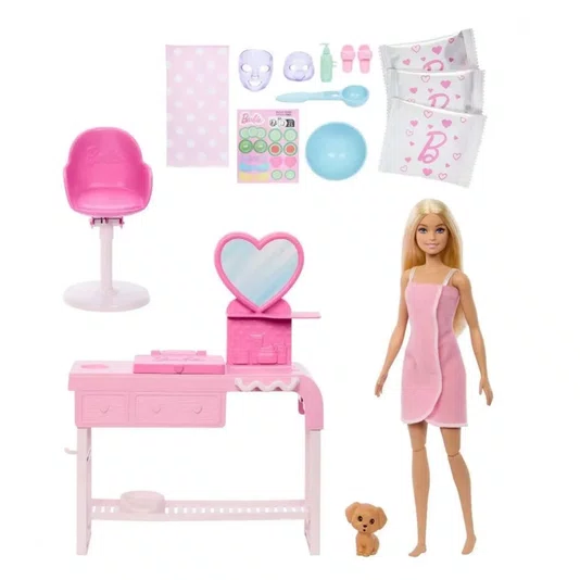 Conjunto Barbie Dia de SPA Mattel