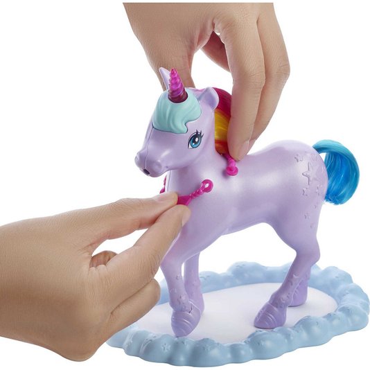 Conjunto Barbie Dreamtopia Unicórnio Arco-Íris Mattel