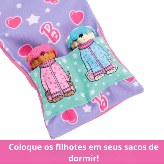 Conjunto Barbie Festa do Pijama com Cachorrinho Mattel
