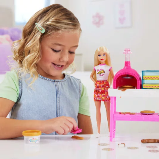 Conjunto Barbie Pizzaria Mattel 