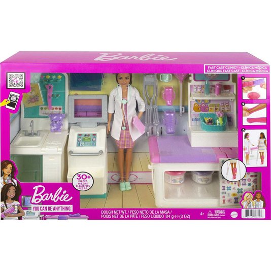Conjunto Barbie Profissões Clínica Médica Mattel