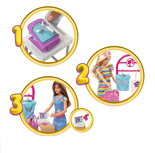 Conjunto Barbie Profissões Designer de Moda Mattel