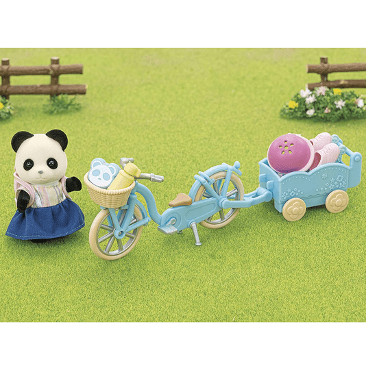 Conjunto Bicicleta e Patins Menina Panda Sylvanian Families Epoch