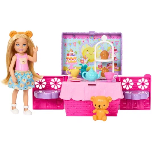 Conjunto Boneca Barbie Chelsea Festa do Chá Mattel