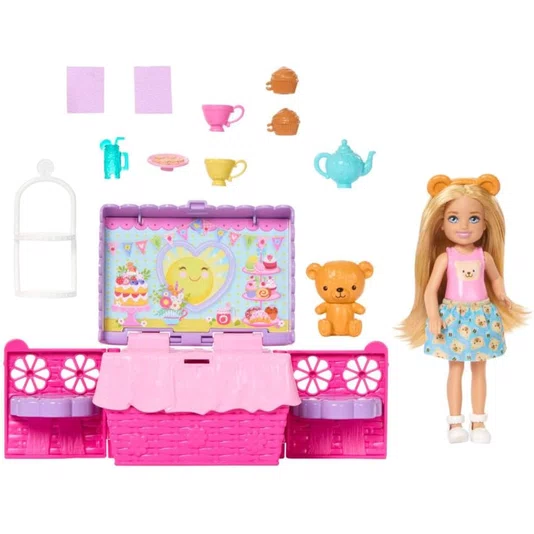 Conjunto Boneca Barbie Chelsea Festa do Chá Mattel