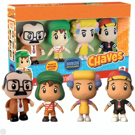 Conjunto Bonecos Turma do Chaves Líder
