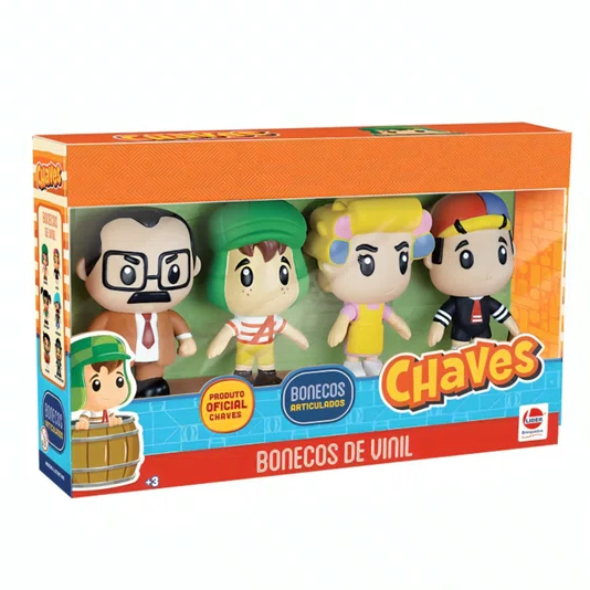 Conjunto Bonecos Turma do Chaves Líder