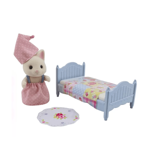 Conjunto Cama Menina Gato Primavera Sylvanian Families Epoch 
