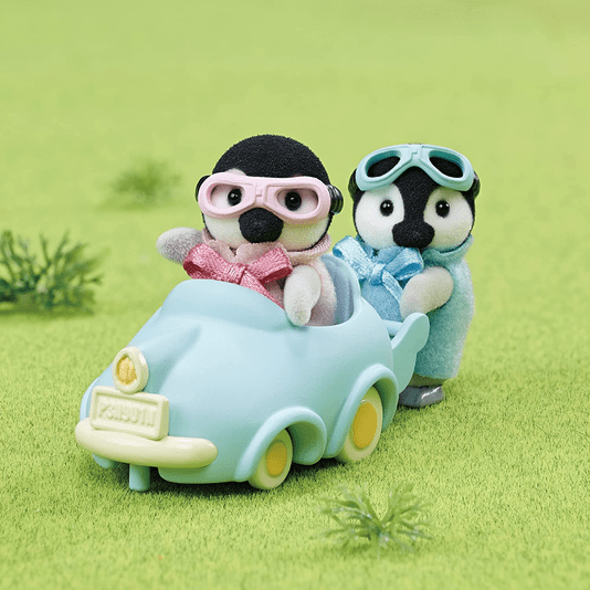 Conjunto Carrinho de Brincar dos Bebês Pinguins Sylvanian Families