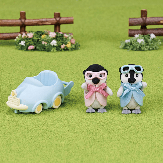 Conjunto Carrinho de Brincar dos Bebês Pinguins Sylvanian Families
