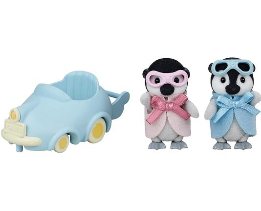 Conjunto Carrinho de Brincar dos Bebês Pinguins Sylvanian Families