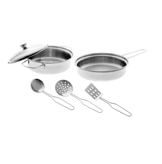 Conjunto Cozinha Inox Panela Braskit