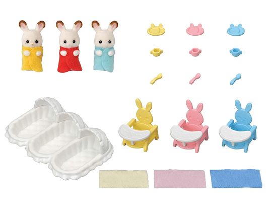 Conjunto Cuidando de Trigêmeos Sylvanian Families Epoch