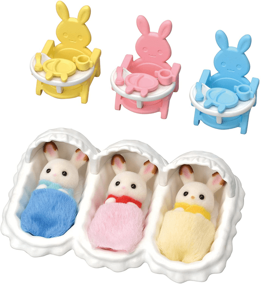 Conjunto Cuidando de Trigêmeos Sylvanian Families Epoch