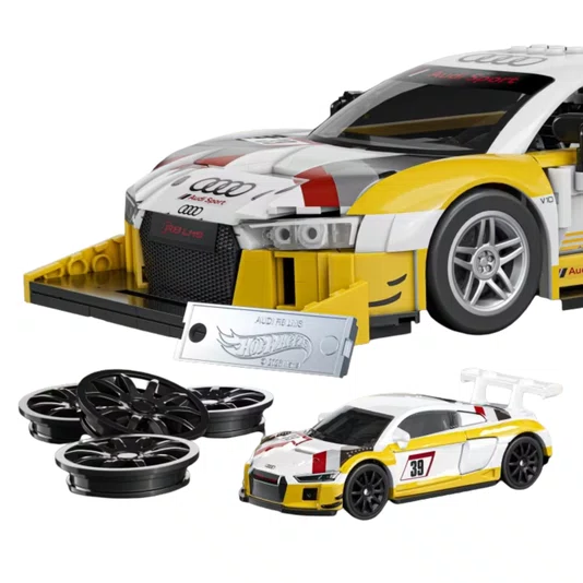 Conjunto de Construção Hot Wheels '15 Audi R8 LMS Mattel