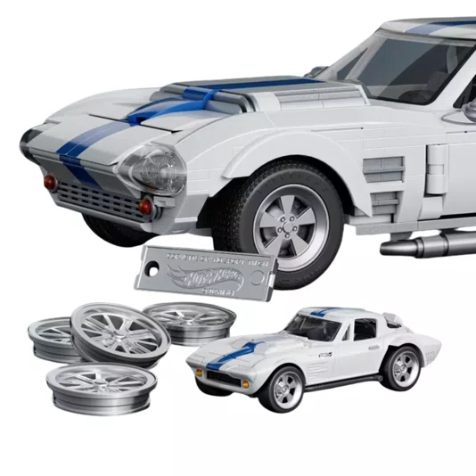 Conjunto de Construção Hot Wheels Corvette Grand Sport Mattel