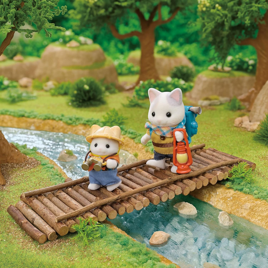 Conjunto Exploração Animada Irmão e Bebê Gatos de Leite 