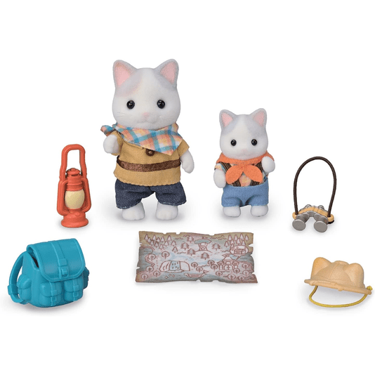 Conjunto Exploração Animada Irmão e Bebê Gatos de Leite 