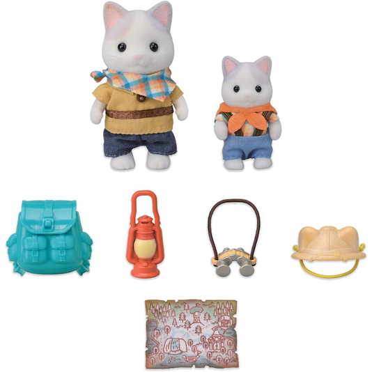 Conjunto Exploração Animada Irmão e Bebê Gatos de Leite 