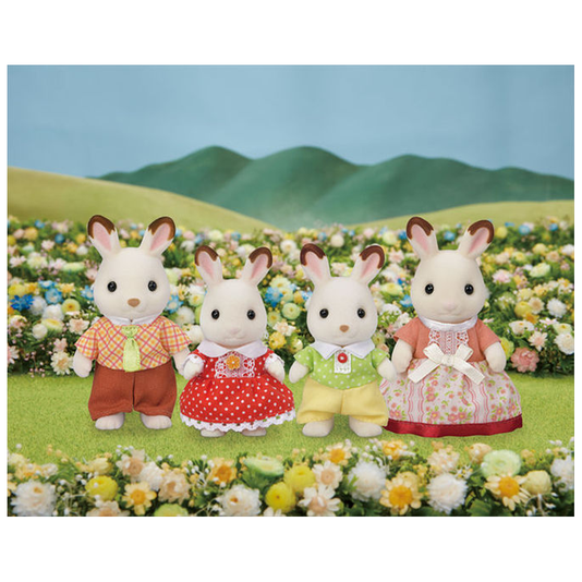 Família dos Coelhos Chocolate Sylvanian Families Epoch