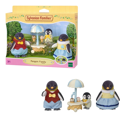 Conjunto Família dos Pinguins Sylvanian Families Epoch