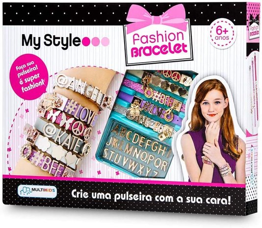 Conjunto Fashion Bracelet Pulseiras para Personalizar My Style Multikids 