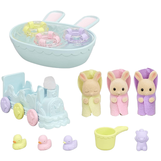 Conjunto Hora do Banho Trigêmeos Sylvanian Families Epoch