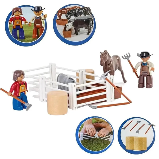 Conjunto Kit Fazendinha com Aninamis Poliplac