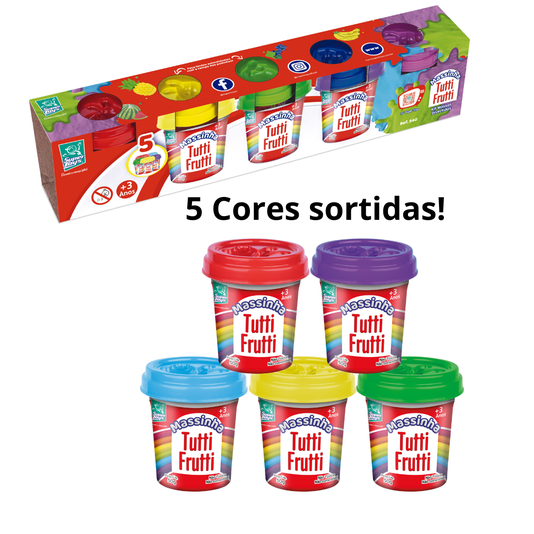 Conjunto Massinha de Modelar Divertidas Tutti Frutti Super Toys