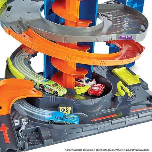 Conjunto Mega Garagem 70 cm Hot Wheels Mattel