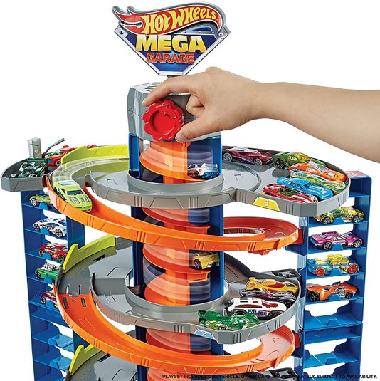 Conjunto Mega Garagem 70 cm Hot Wheels Mattel