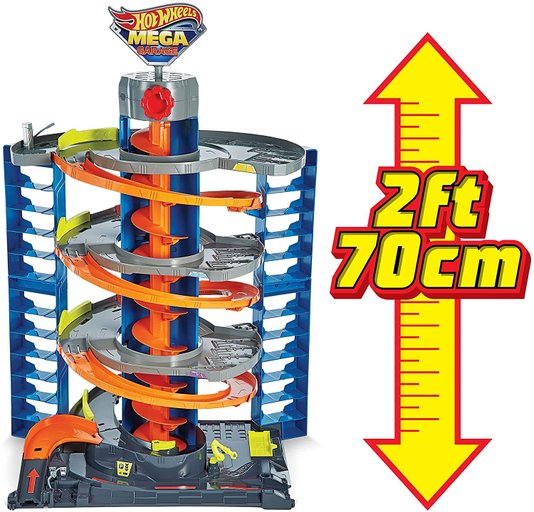 Conjunto Mega Garagem 70 cm Hot Wheels Mattel