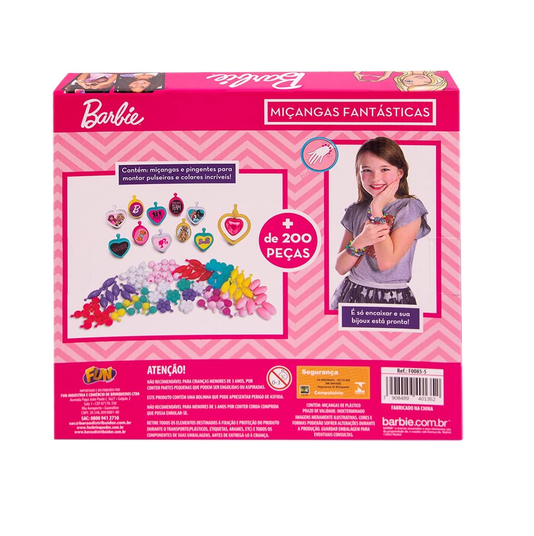 Conjunto Miçangas Fantásticas Barbie Fun
