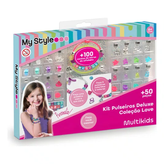 Conjunto Pulseiras Deluxe Coleção Love My Style Multikids