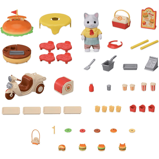 Conjunto Quiosque de Hambúrguer Sylvanian Families Epoch