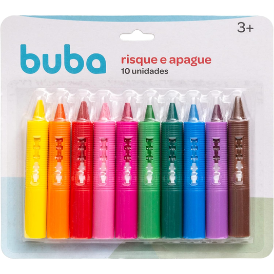 Conjunto Risque e Apague com 10 Unidades Buba