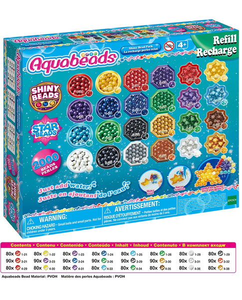 Conjunto Shiny Bead Pack Aquabeads Epoc