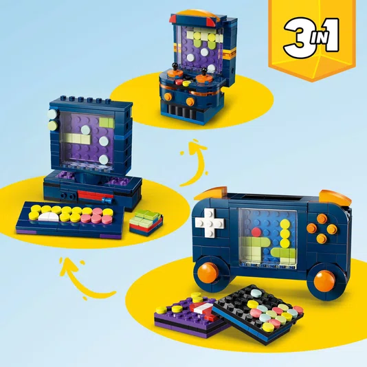Console De Jogos Retrô Lego Creator 3 em 1