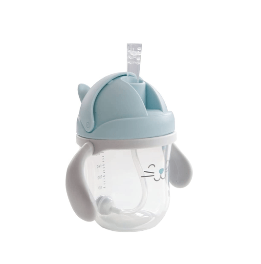 Copo 220 Ml Gatinho Azul com Alça Removível Buba