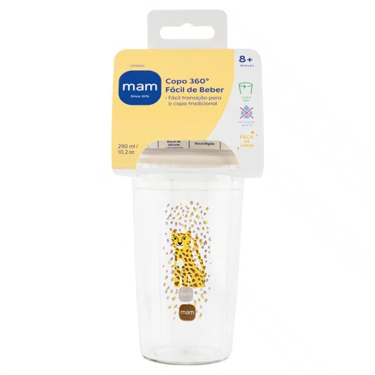 Copo 360° Fácil de Beber 290 ML Neutro MAM