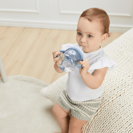Copo Leãozinho Azul com Válvula Anticólica 250 ml Buba