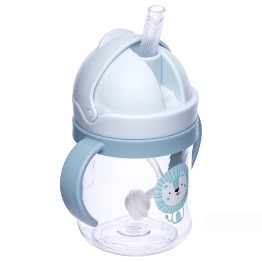 Copo Leãozinho Azul com Válvula Anticólica 250 ml Buba