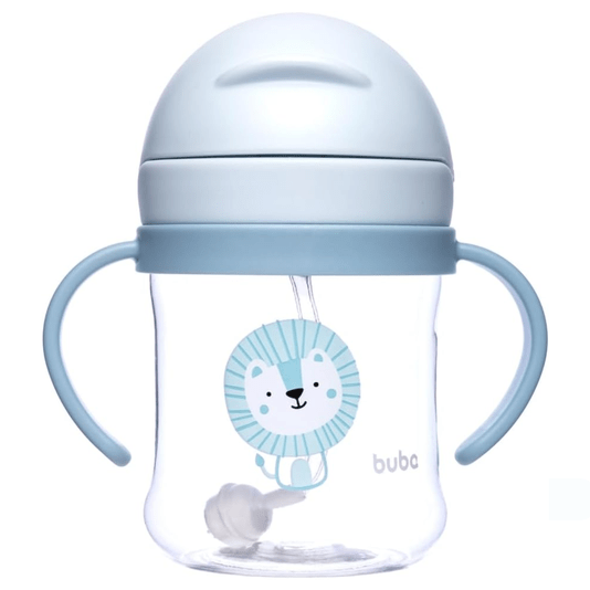 Copo Leãozinho Azul com Válvula Anticólica 250 ml Buba