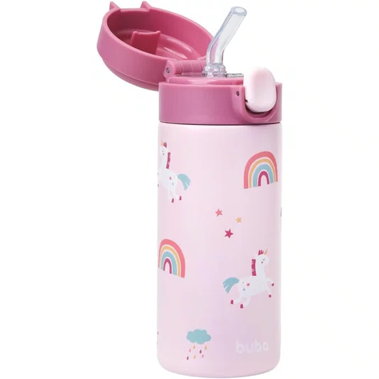 Copo Térmico 320 ML Parede Dupla Magic Unicórnio Buba