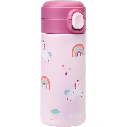 Copo Térmico 320 ML Parede Dupla Magic Unicórnio Buba
