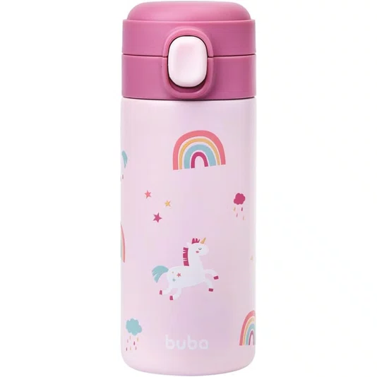 Copo Térmico 320 ML Parede Dupla Magic Unicórnio Buba
