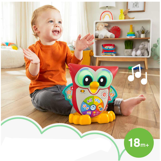 Coruja Olhos Luminosos Linkmals Fisher-Price Mattel