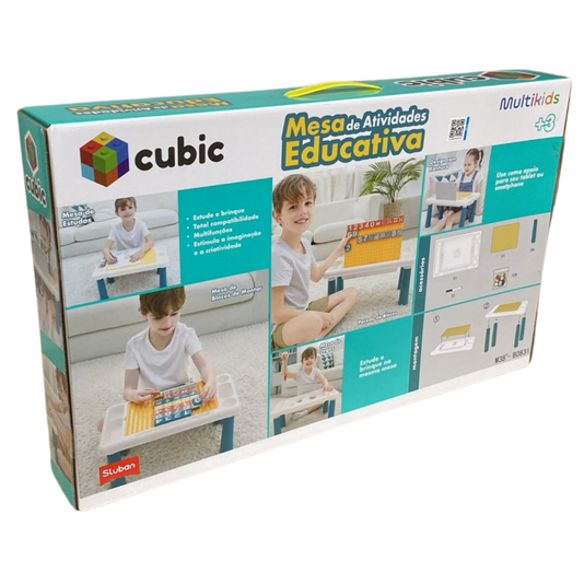 Cubic Mesa De Atividades Blocos de Montar Multikids