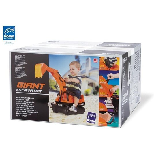 Escavadeira Gigante Roma Jensen Brinquedos