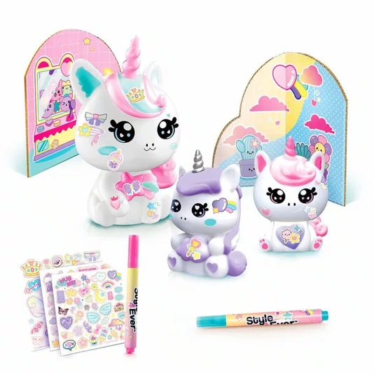 Decore Sua Luminária Família Unicórnio Kawaii Style 4 Ever Fun 